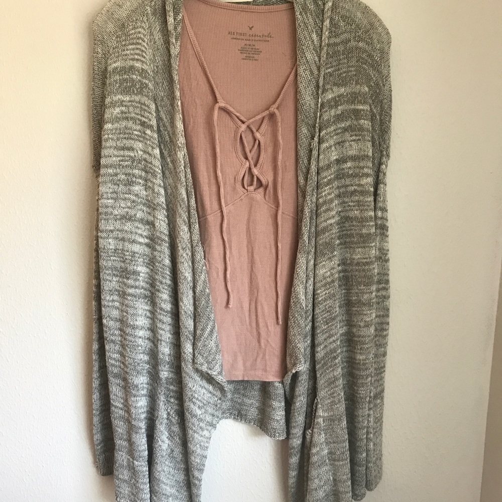 AEO First essentials tie tank top